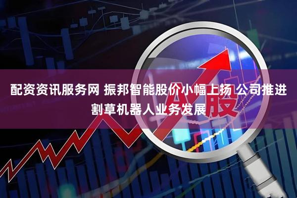 配资资讯服务网 振邦智能股价小幅上扬 公司推进割草机器人业务发展